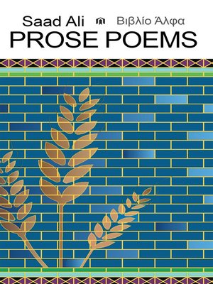cover image of Prose Poems